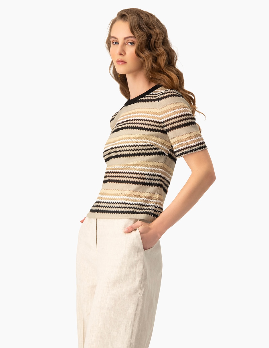 Blusa manga corta para mujer 3
