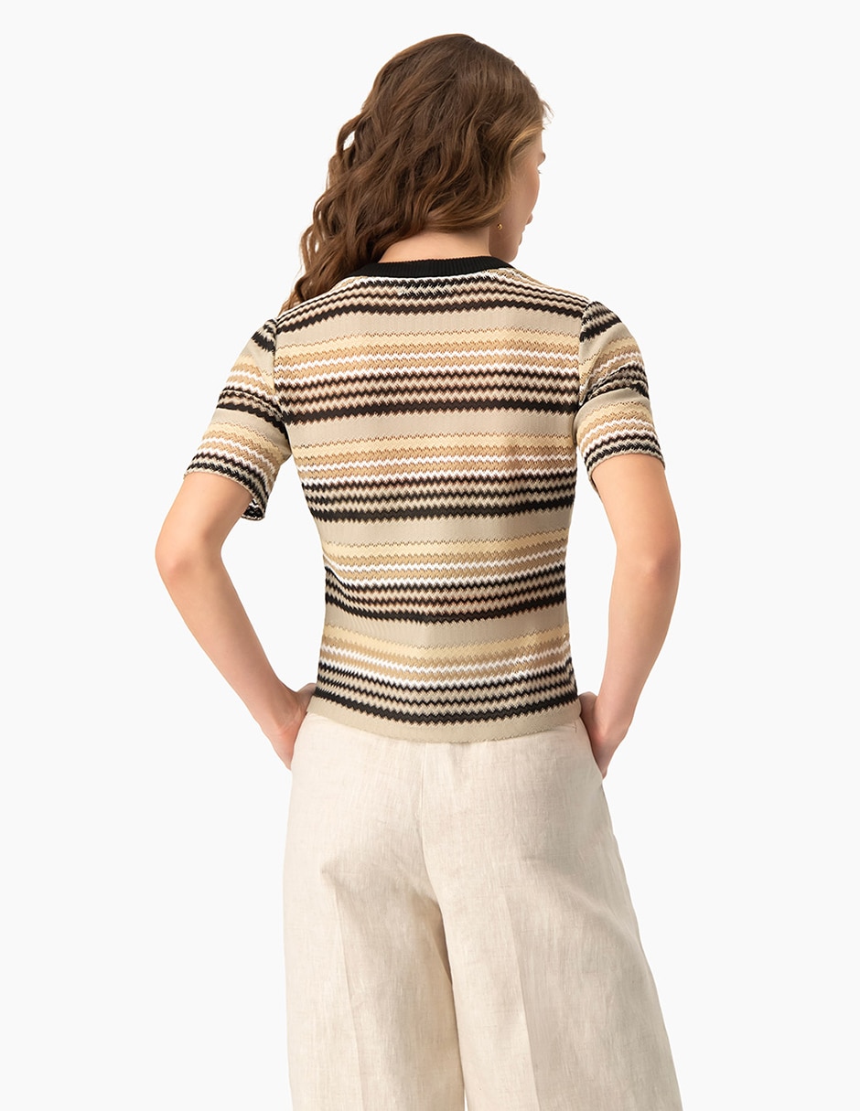 Blusa manga corta para mujer 4