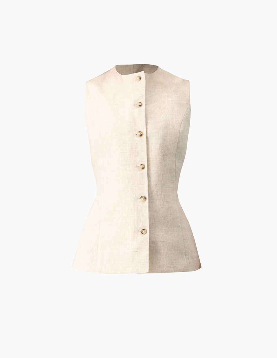 Chaleco de lino para mujer 2