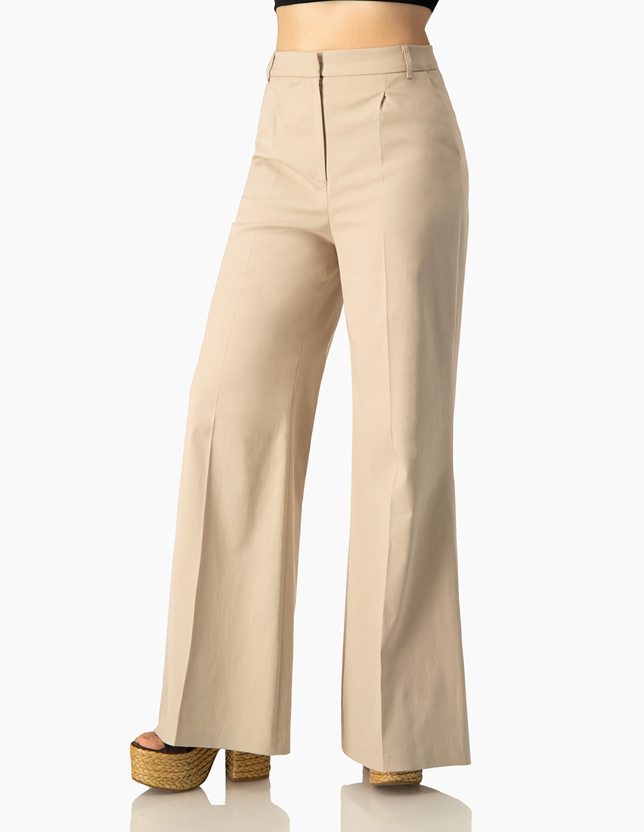 Pantalón flare amplio para mujer 6