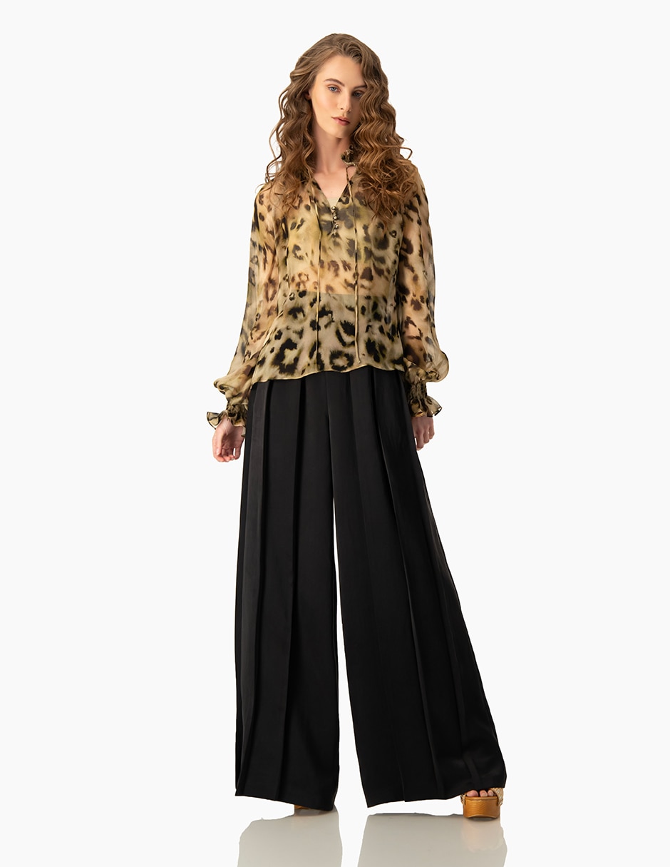 Pantalón coulotte ivonne amplio para mujer