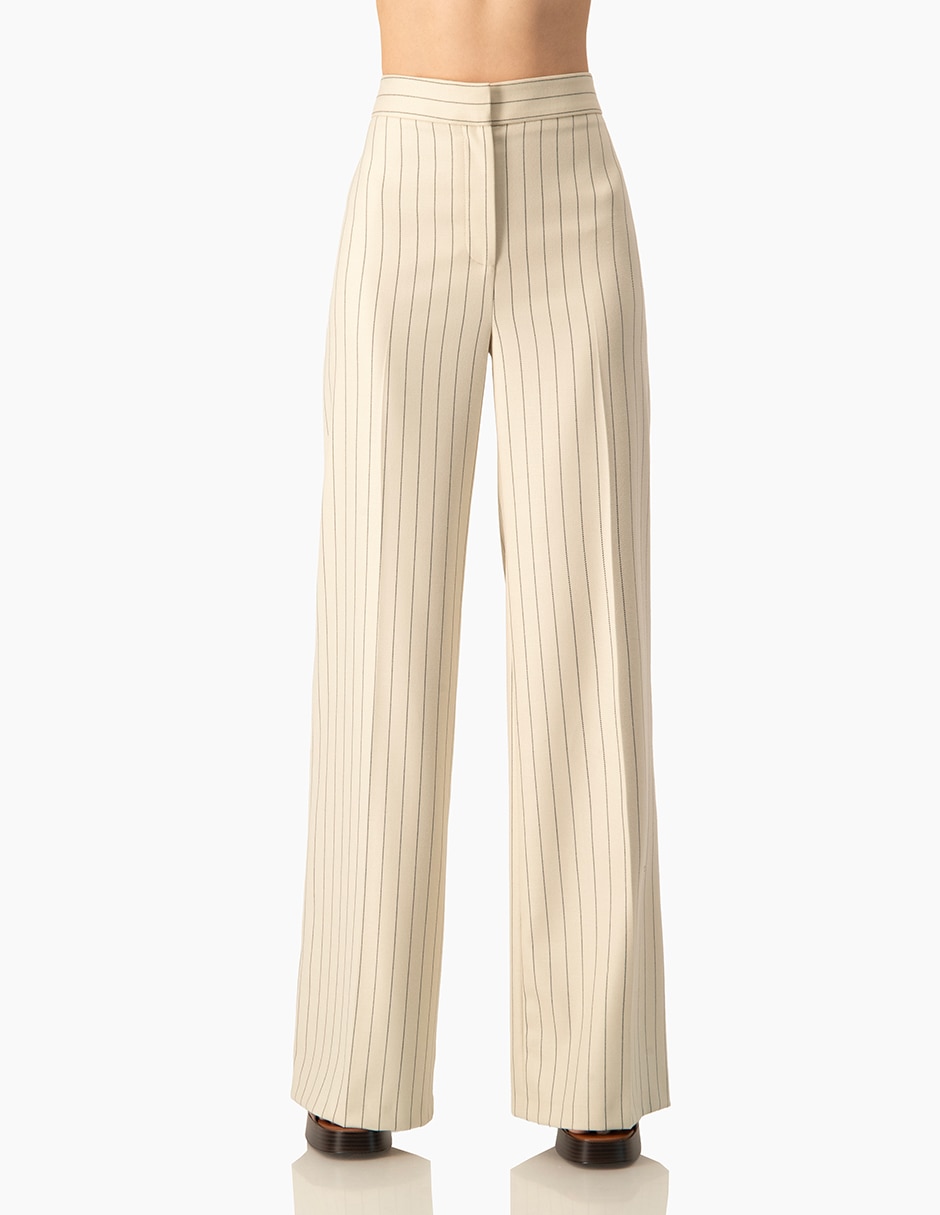 Pantalón de vestir wide leg para mujer
