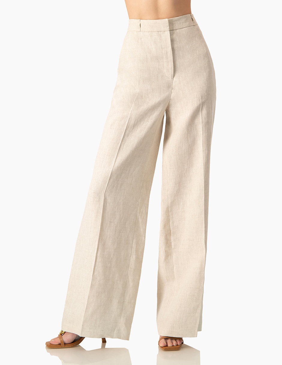 Pantalón relaxed wide leg para mujer