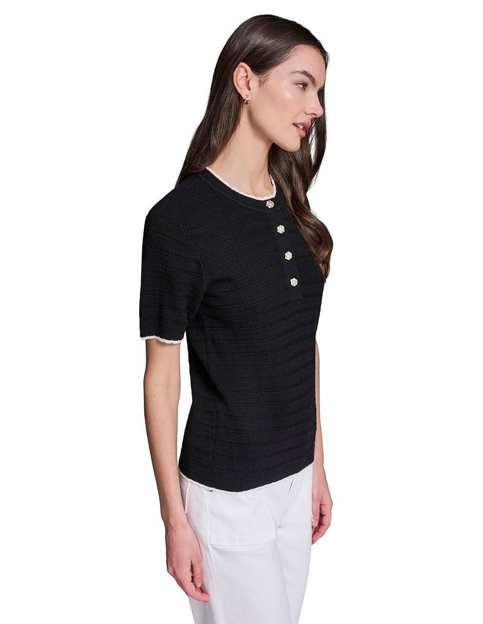 Blusa manga corta para mujer 3