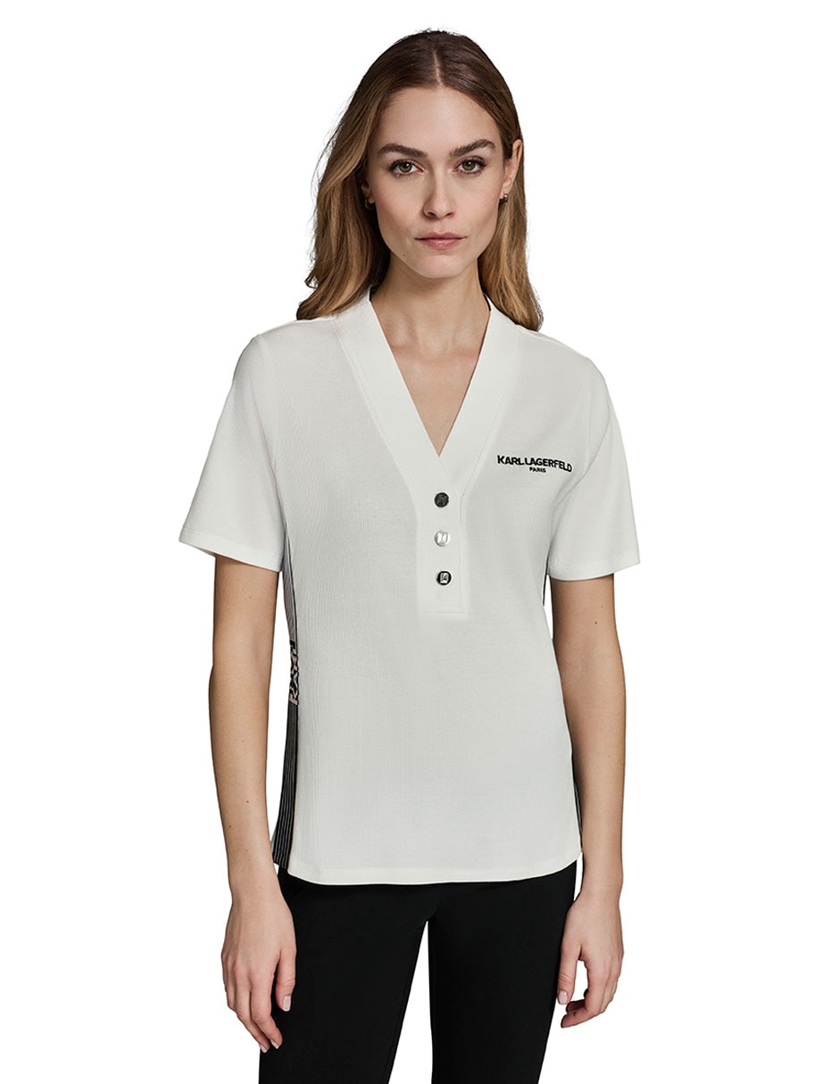 Blusa manga corta para mujer