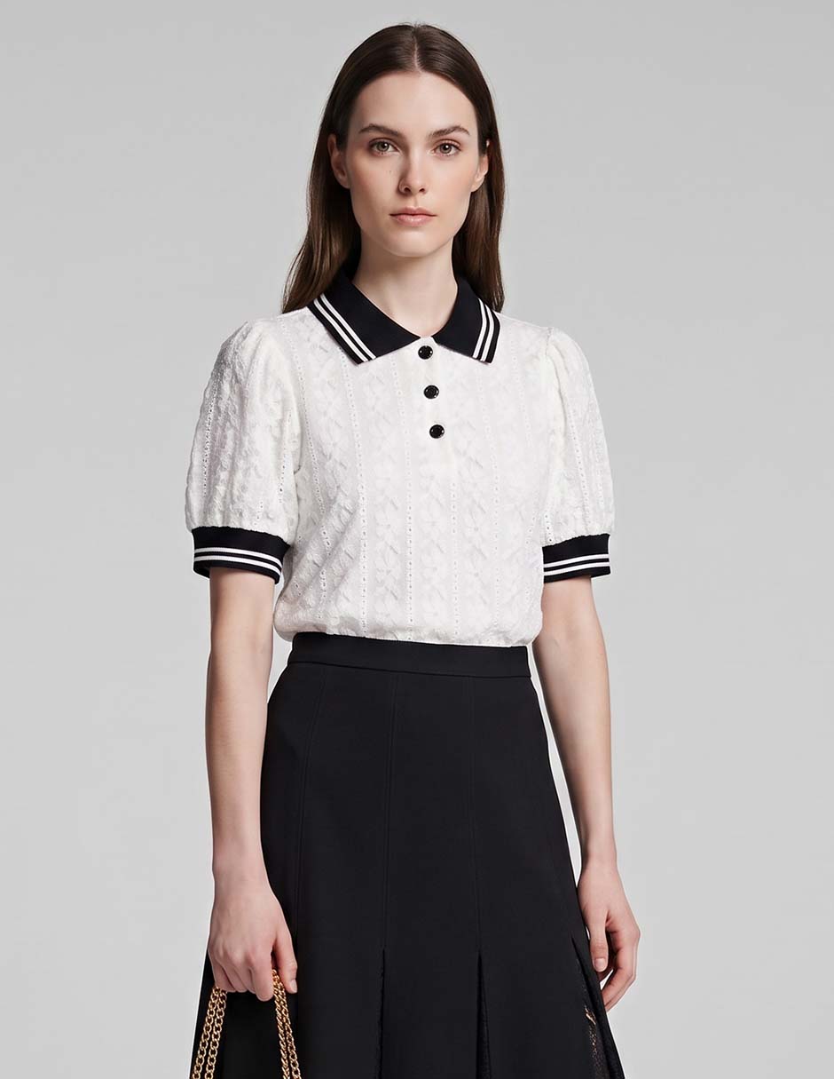 Blusa karl lagerfeld manga corta para mujer Blusa karl lagerfeld manga corta para mujer