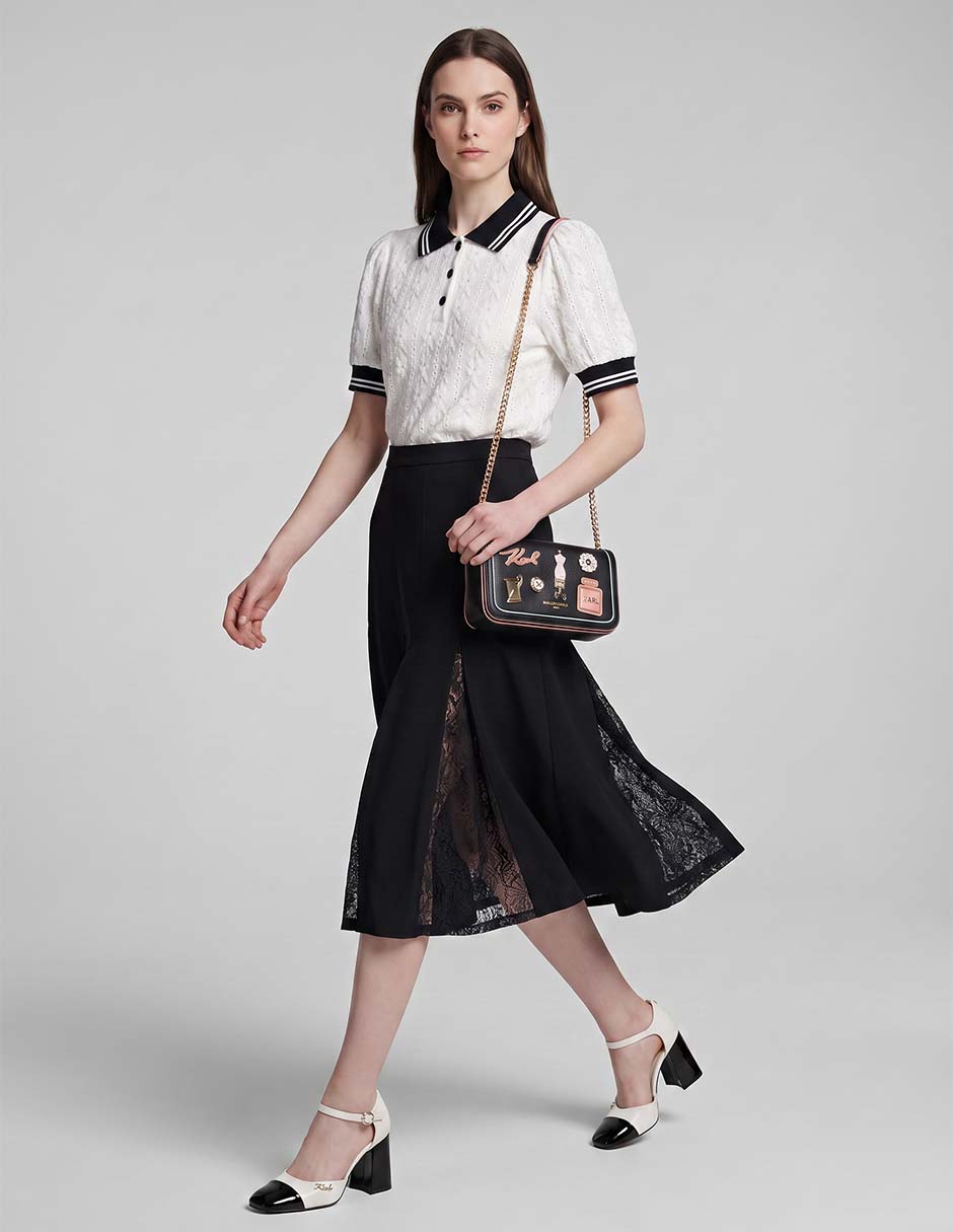 Blusa karl lagerfeld manga corta para mujer 3