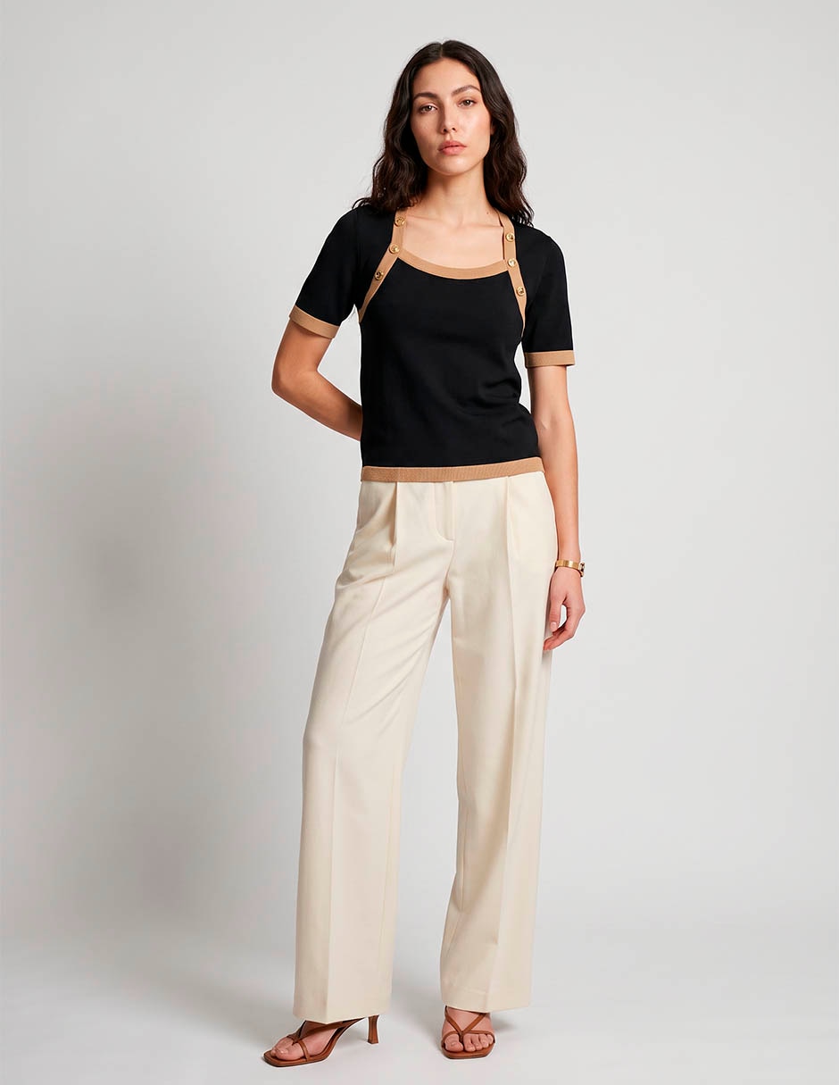 Blusa karl lagerfeld manga corta para mujer Blusa karl lagerfeld manga corta para mujer