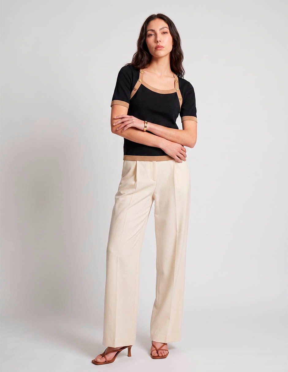 Blusa karl lagerfeld manga corta para mujer 3