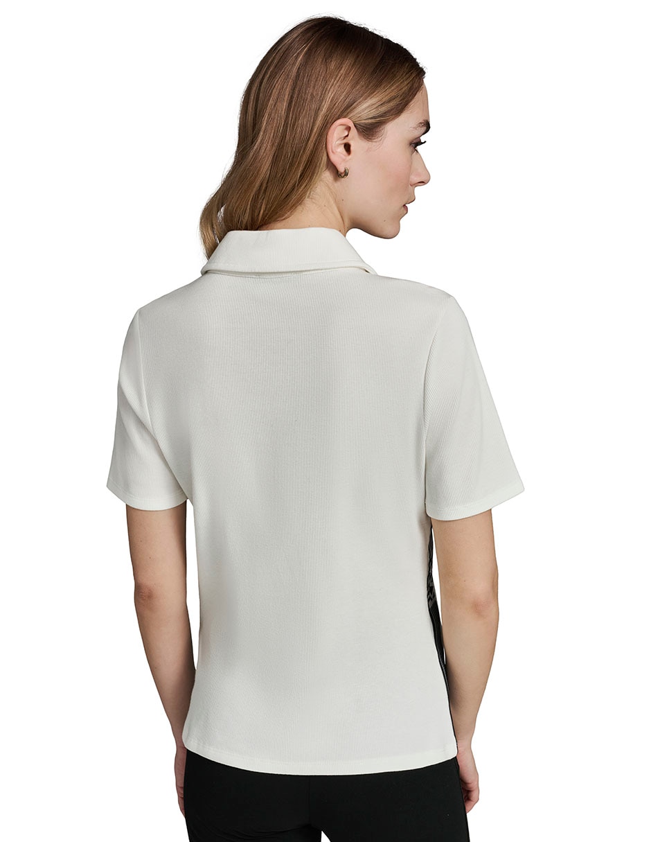 Blusa manga corta para mujer 3