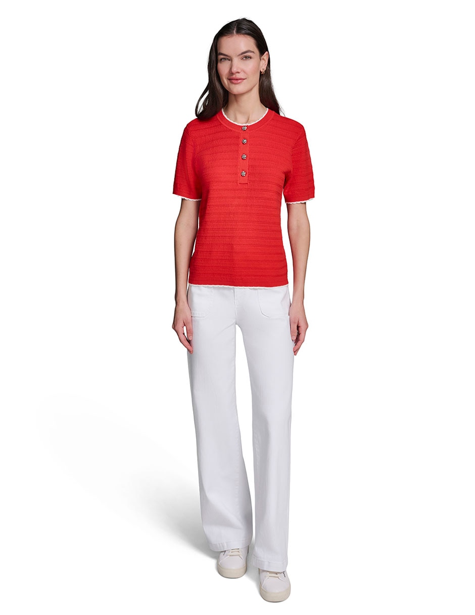Blusa manga corta para mujer 4