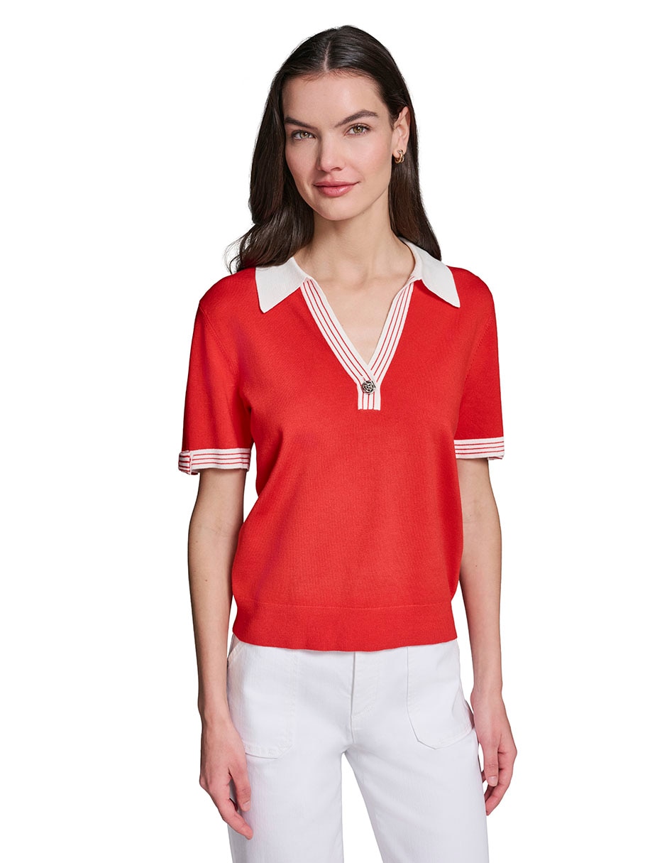 Blusa manga corta para mujer