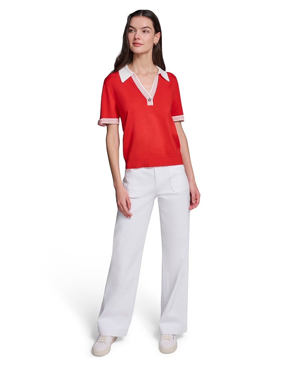 Blusa manga corta para mujer 5