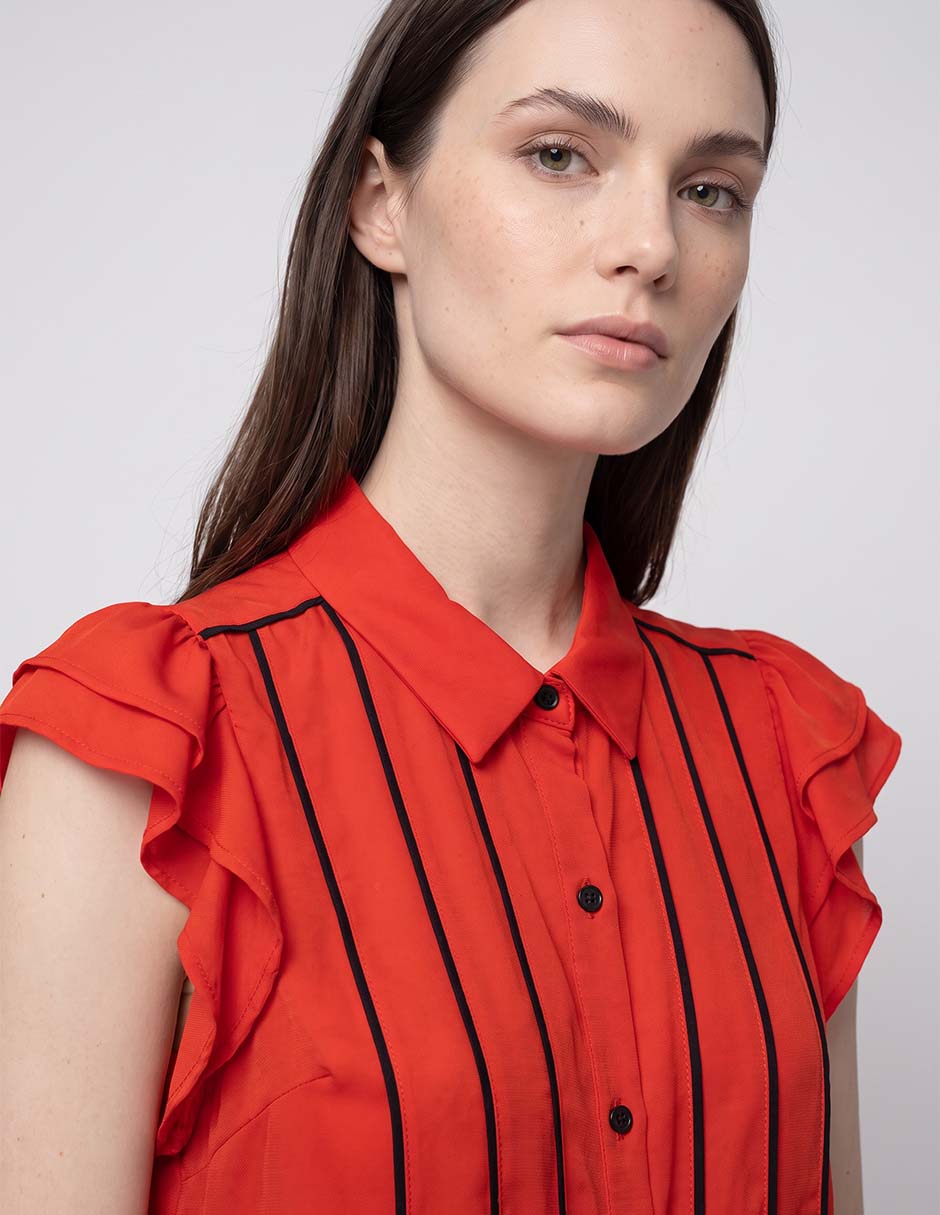 Blusa karl lagerfeld manga corta para mujer 3