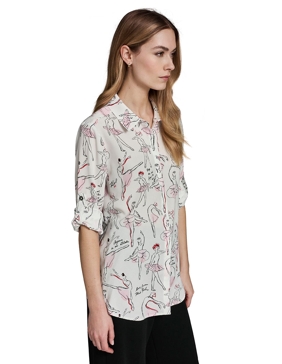 Blusa manga larga para mujer 3