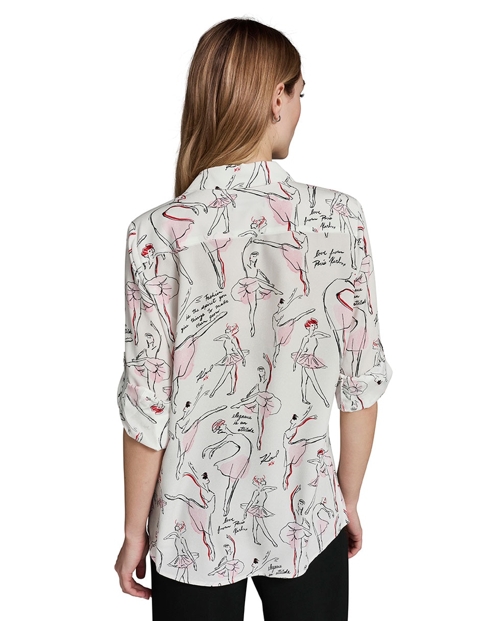 Blusa manga larga para mujer 4