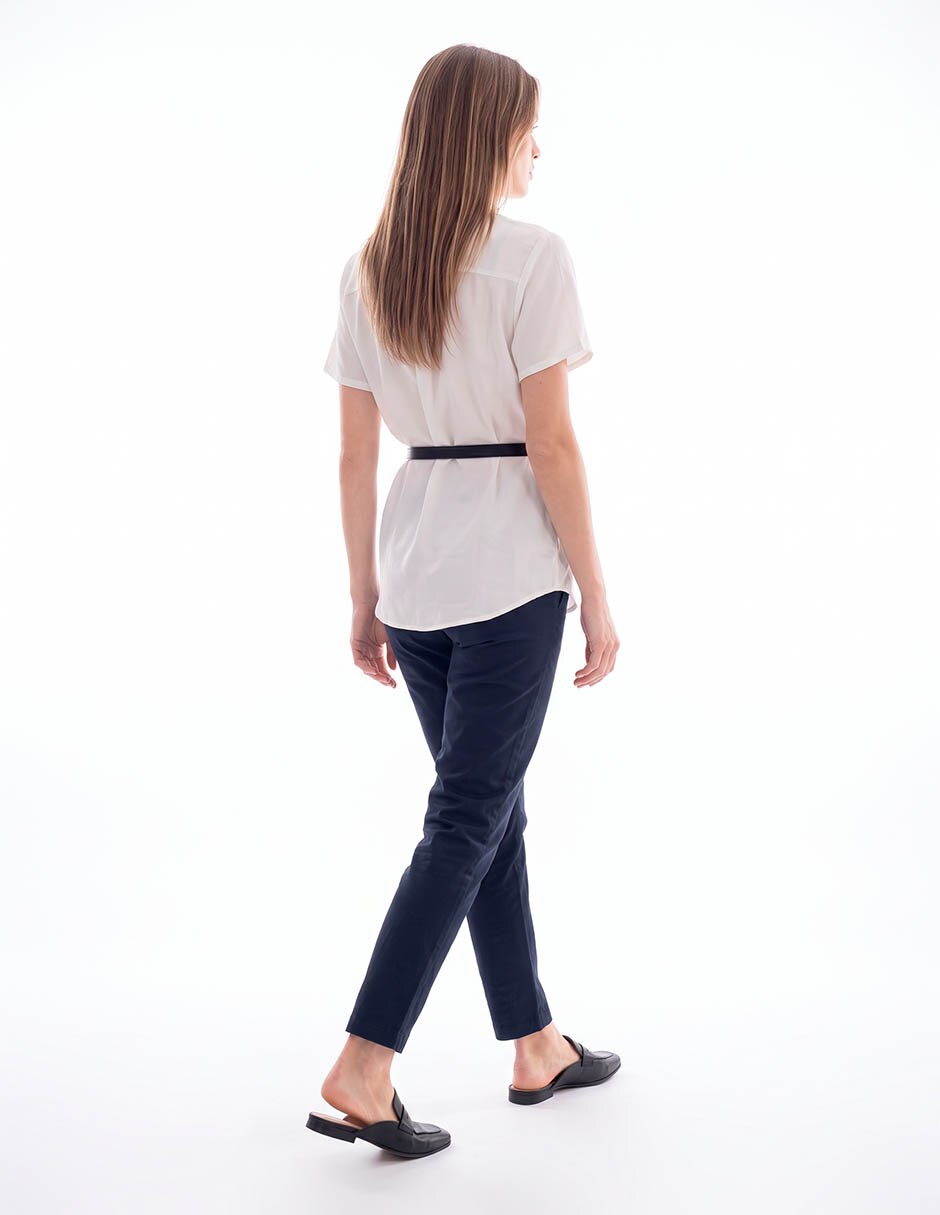 Blusa camisera manga larga para mujer 3