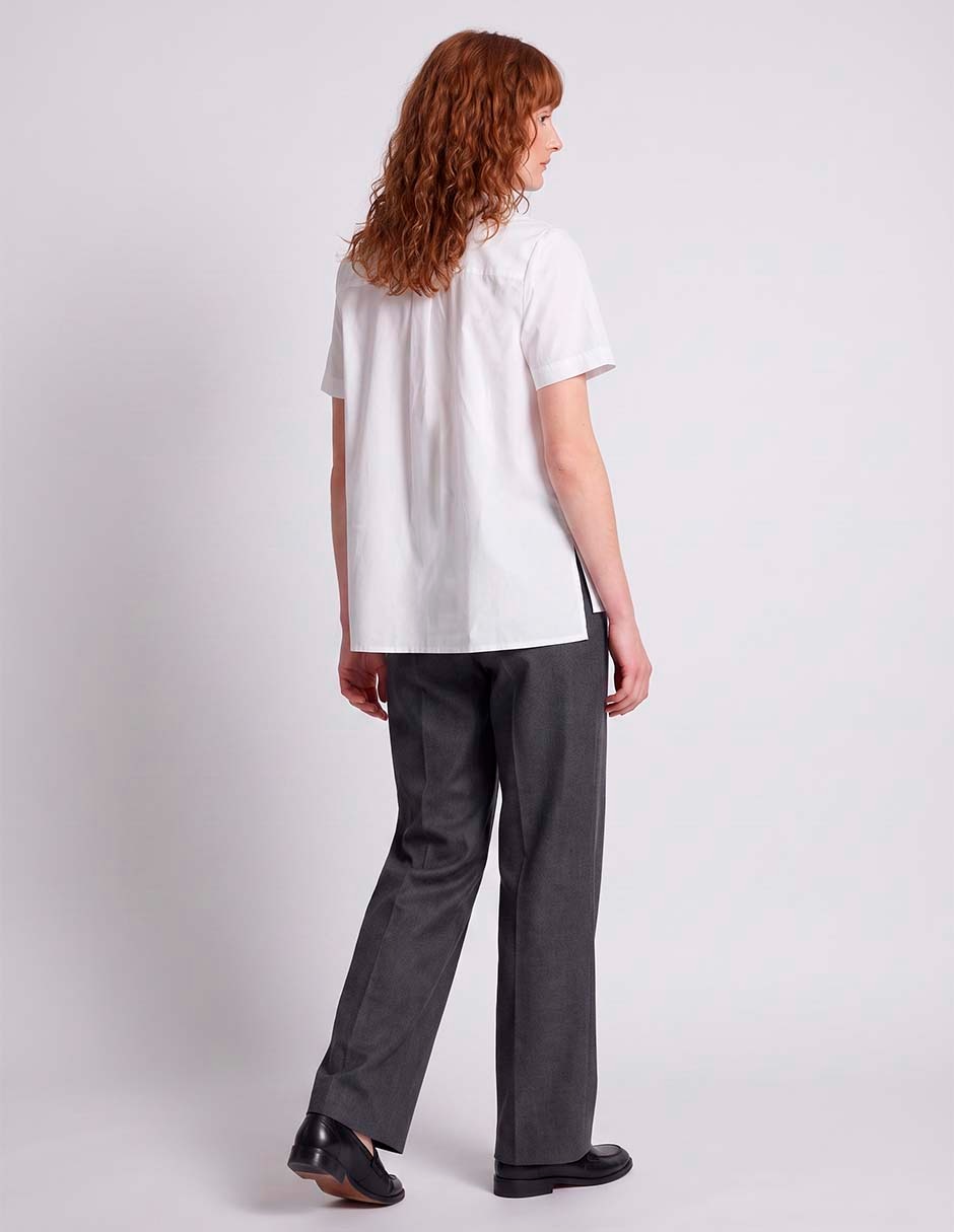Blusa camisera manga corta para mujer 2