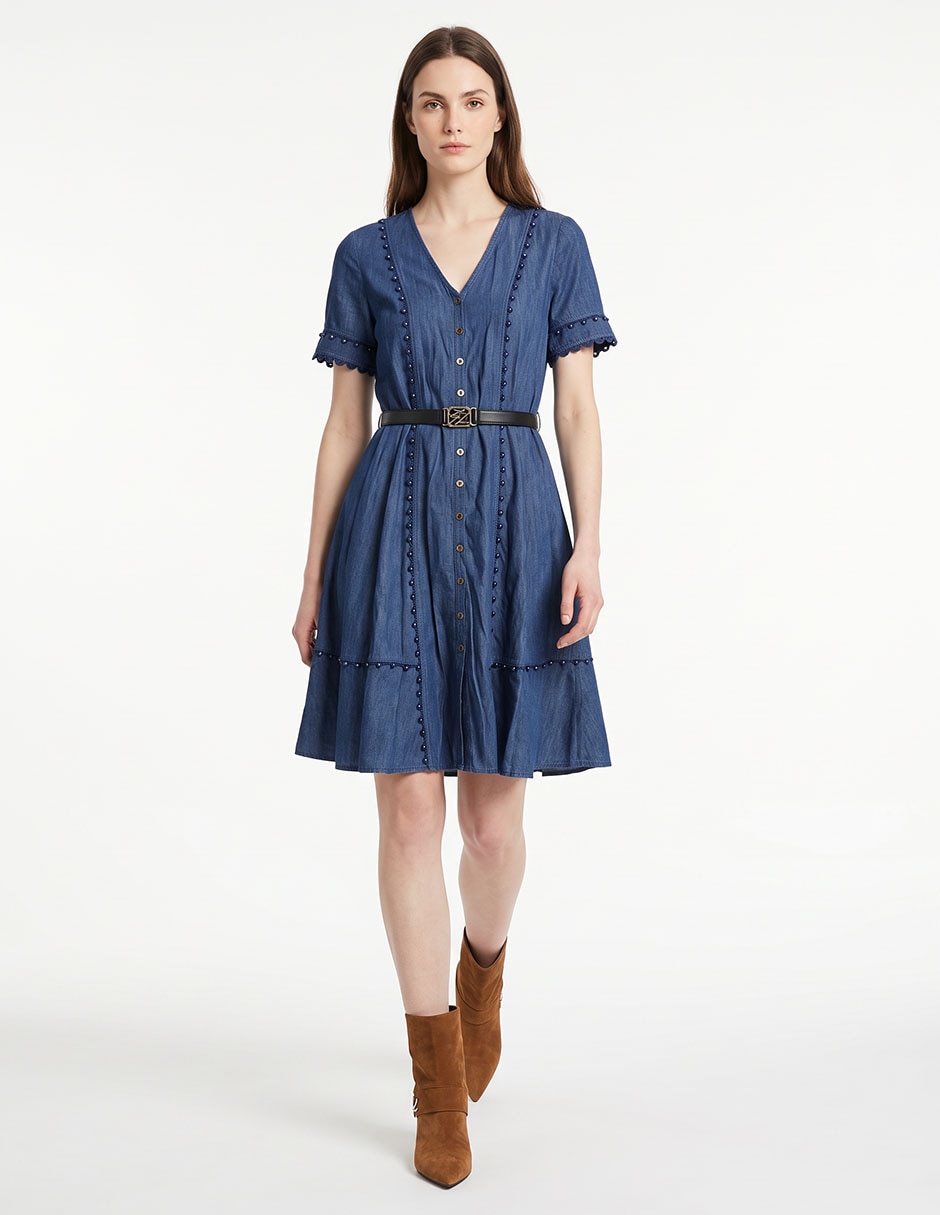 Vestido midi casual para mujer