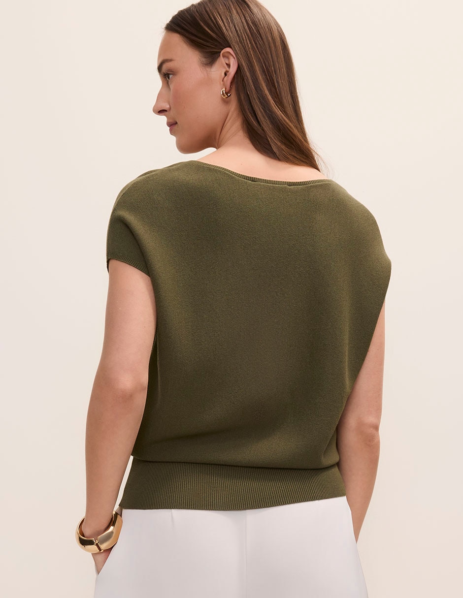Suéter cuello v para mujer 2