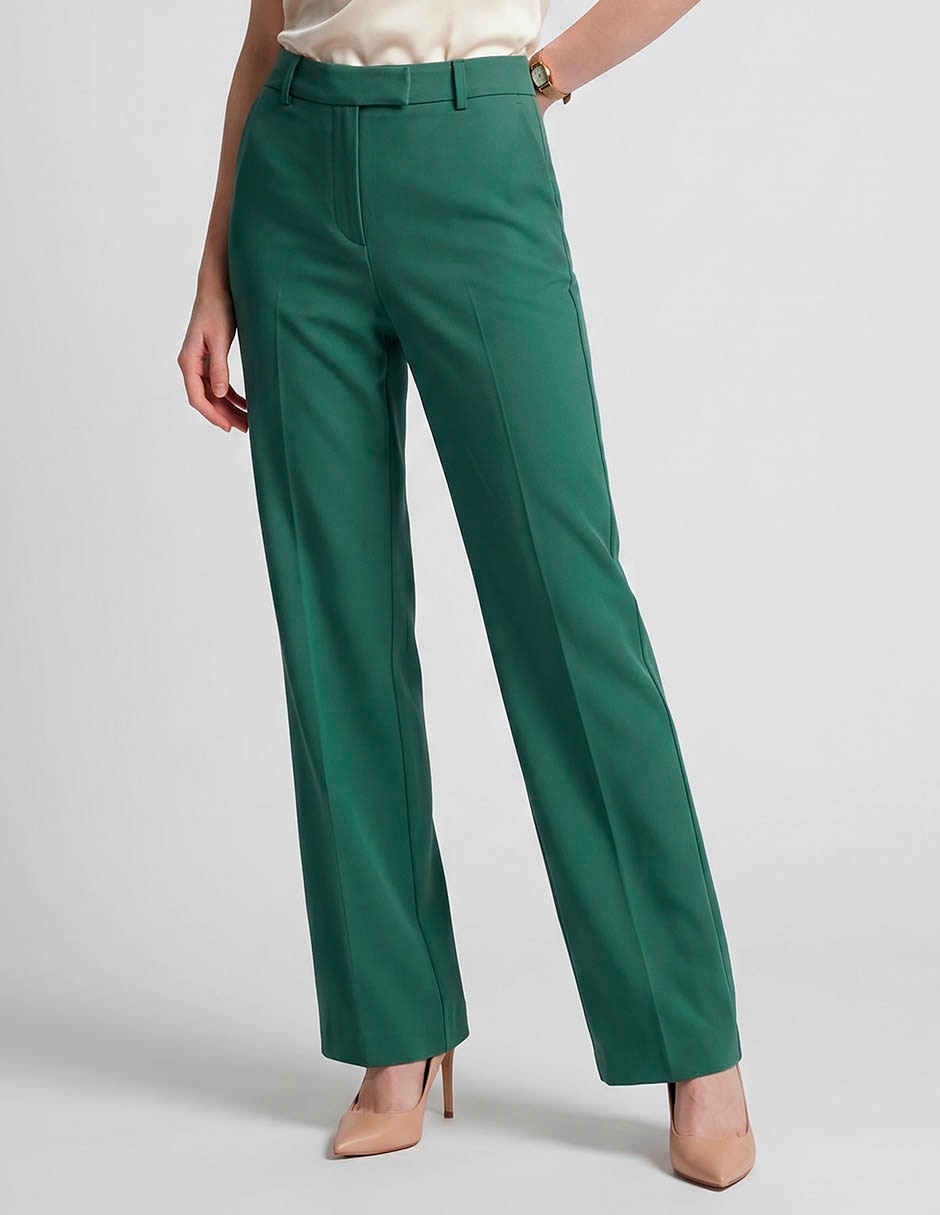 Pantalón de vestir straight para mujer Pantalón de vestir straight para mujer