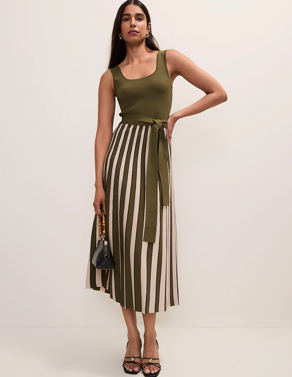 Vestido midi casual ann taylor para mujer