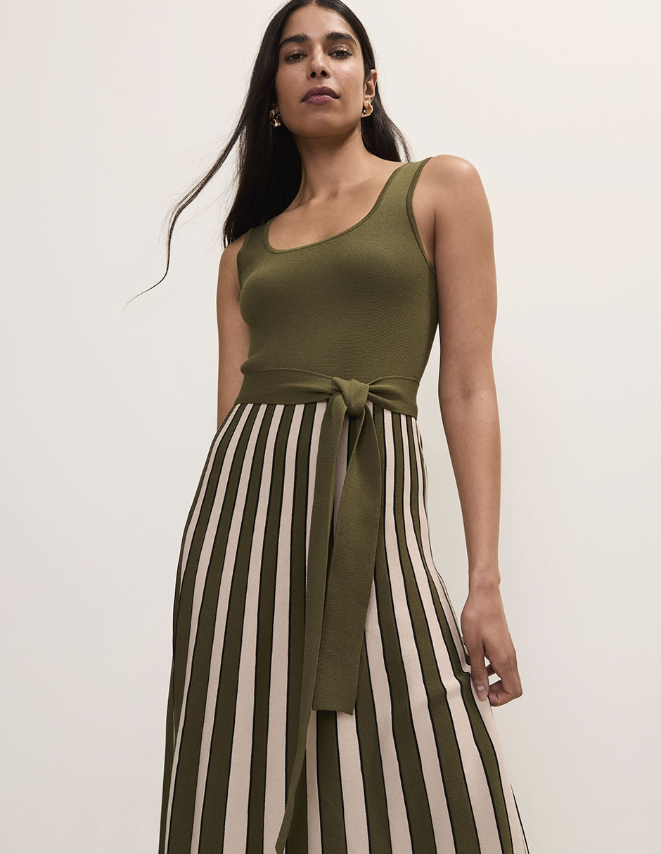 Vestido midi casual ann taylor para mujer