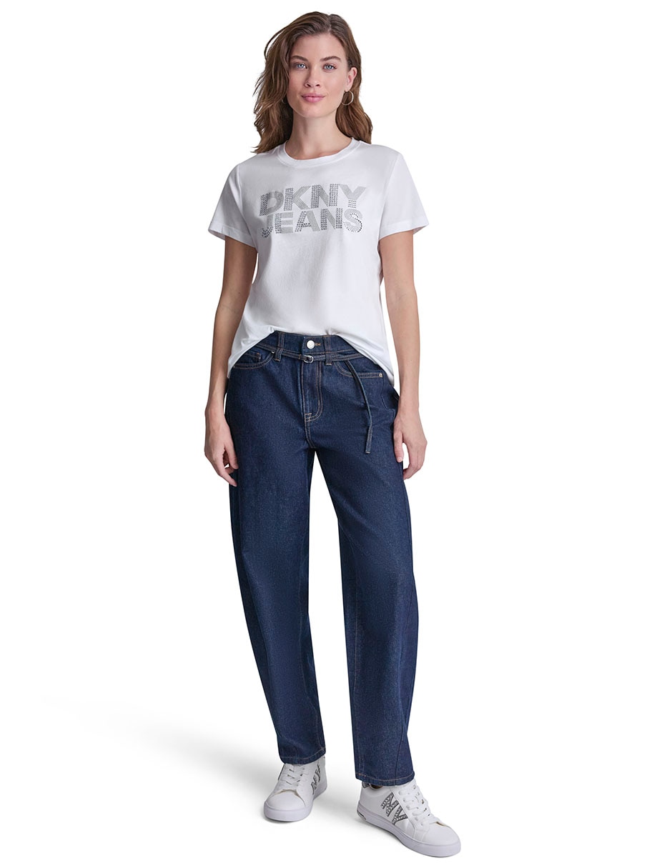Playera cuello redondo manga corta para mujer 5