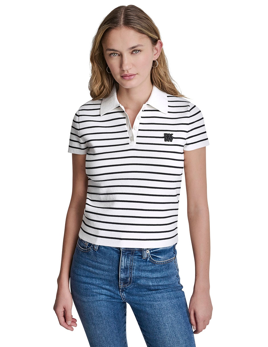 Blusa manga corta para mujer