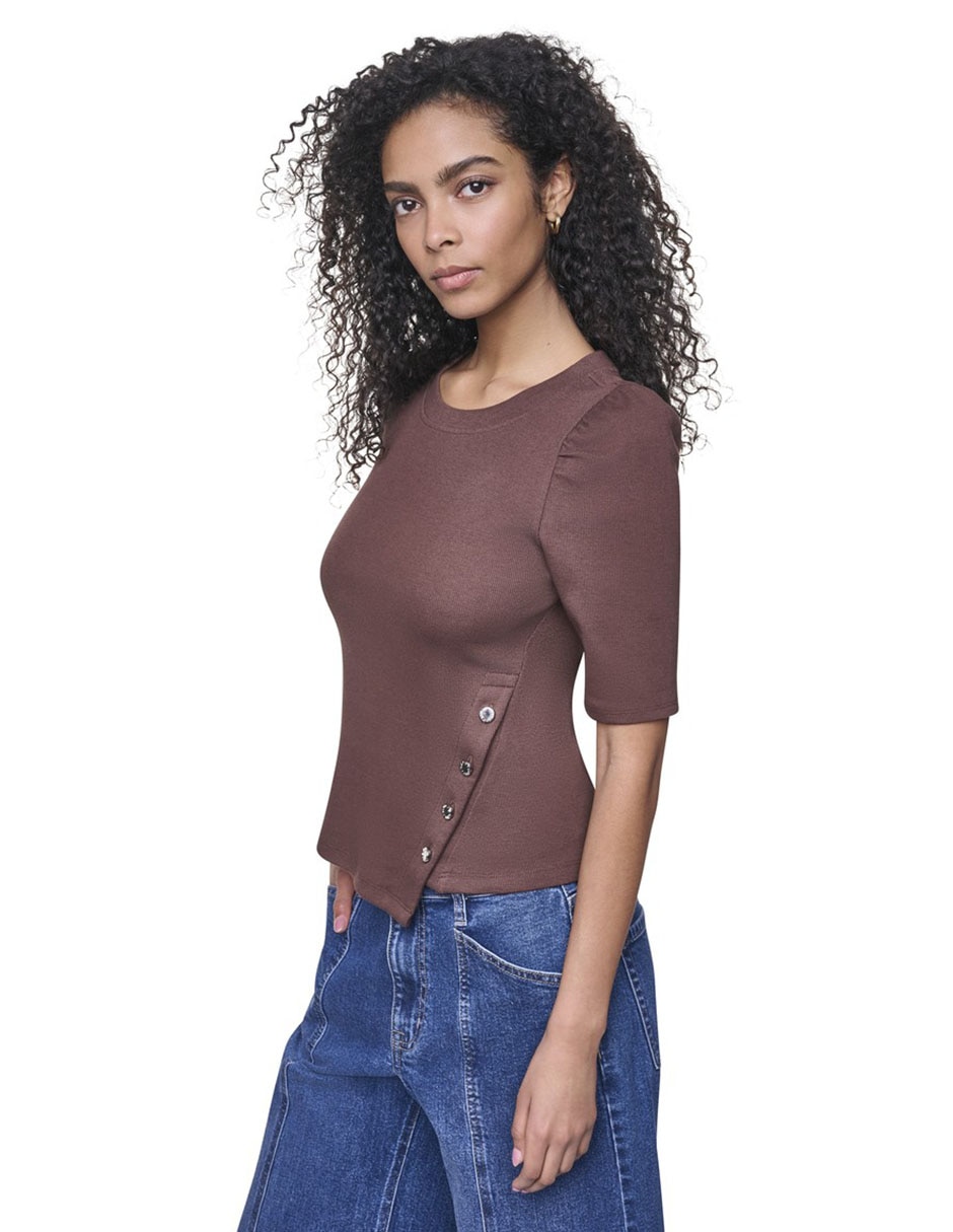 Blusa manga al codo para mujer 4
