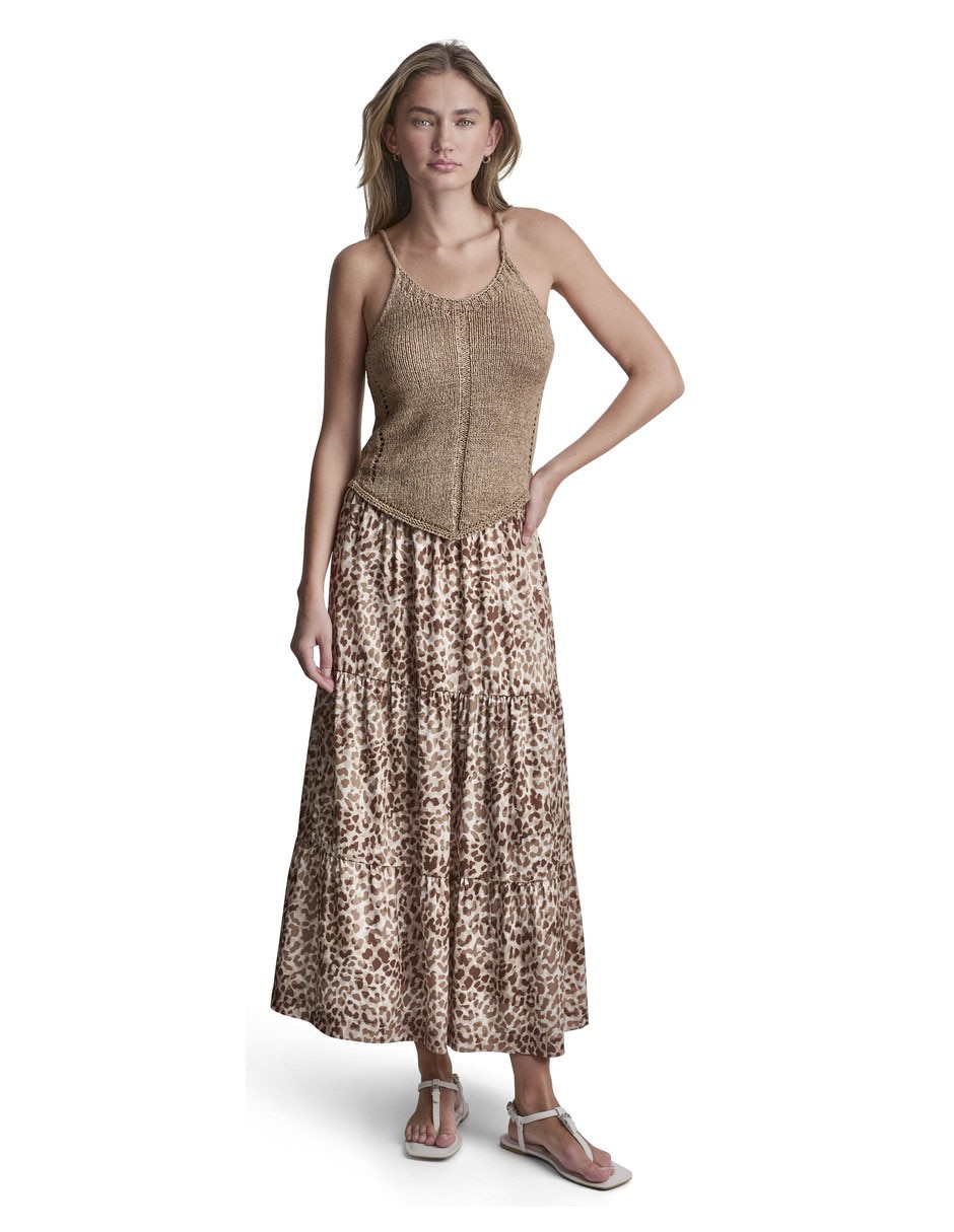 Falda crop a la cintura 4
