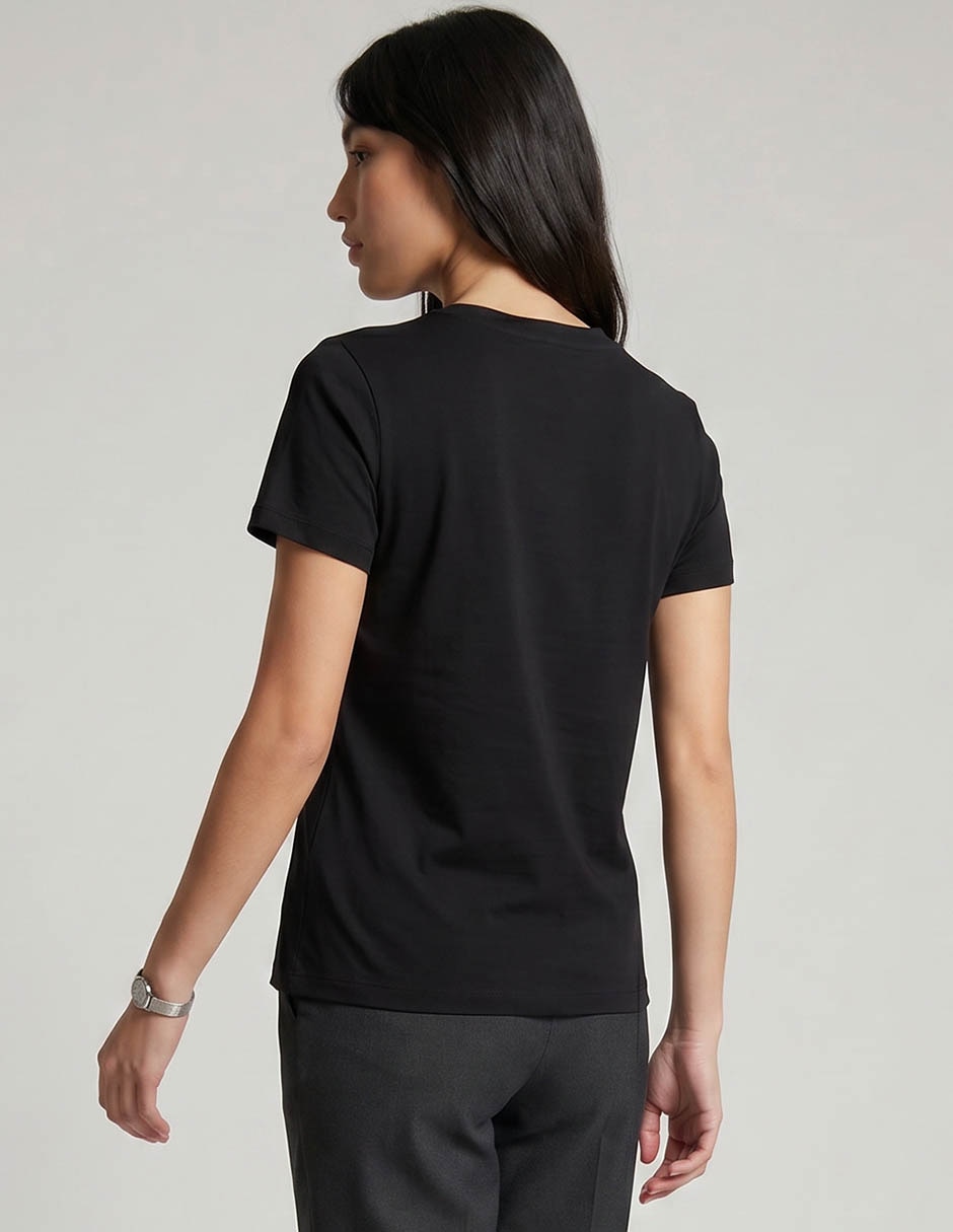 Manga Corta Dj6T1792 Cuello Redondo Para Mujer 2
