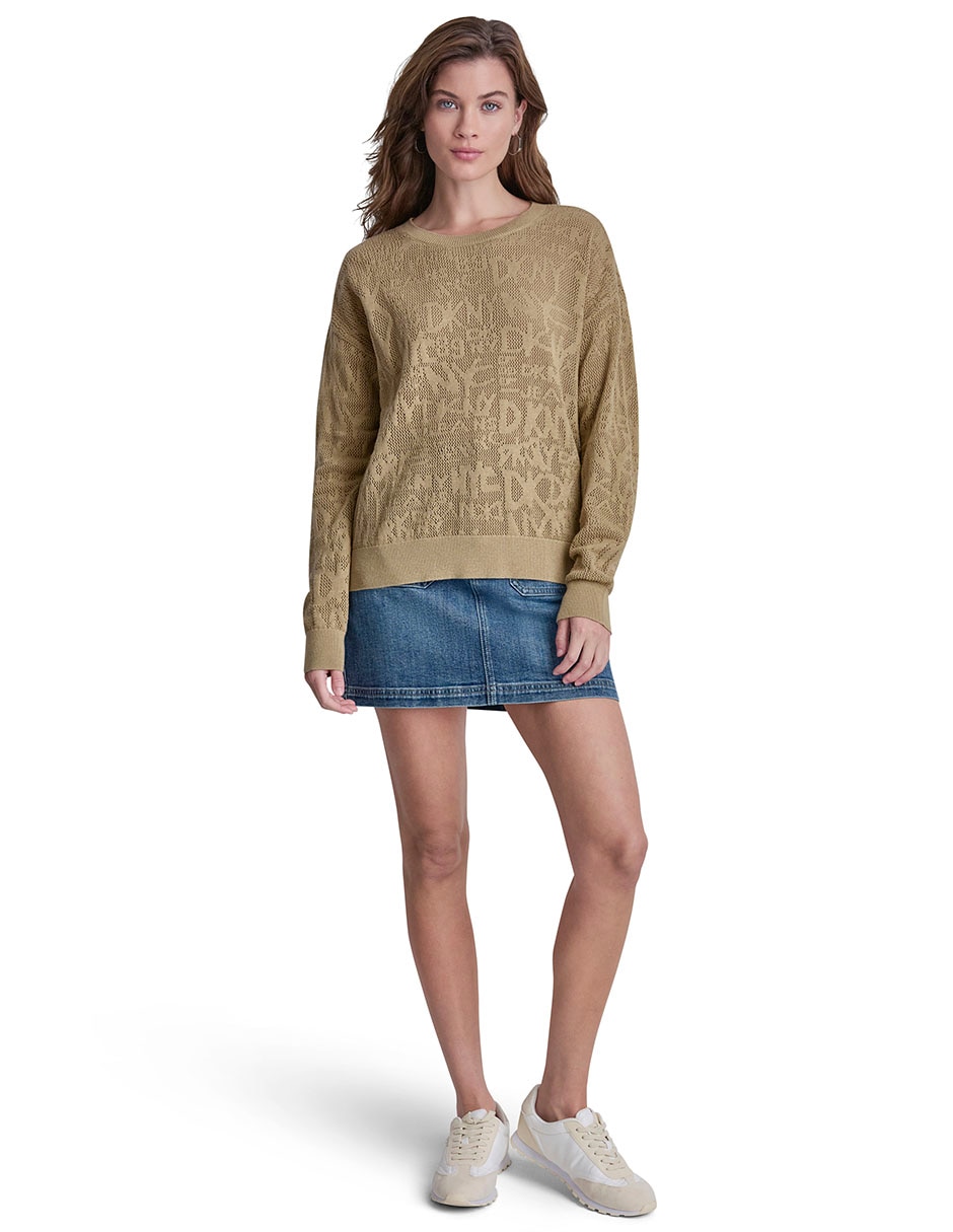 Suéter cuello redondo para mujer 2