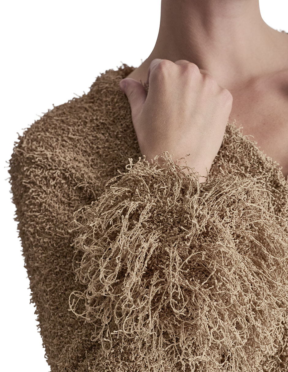 Suéter cuello redondo para mujer 4