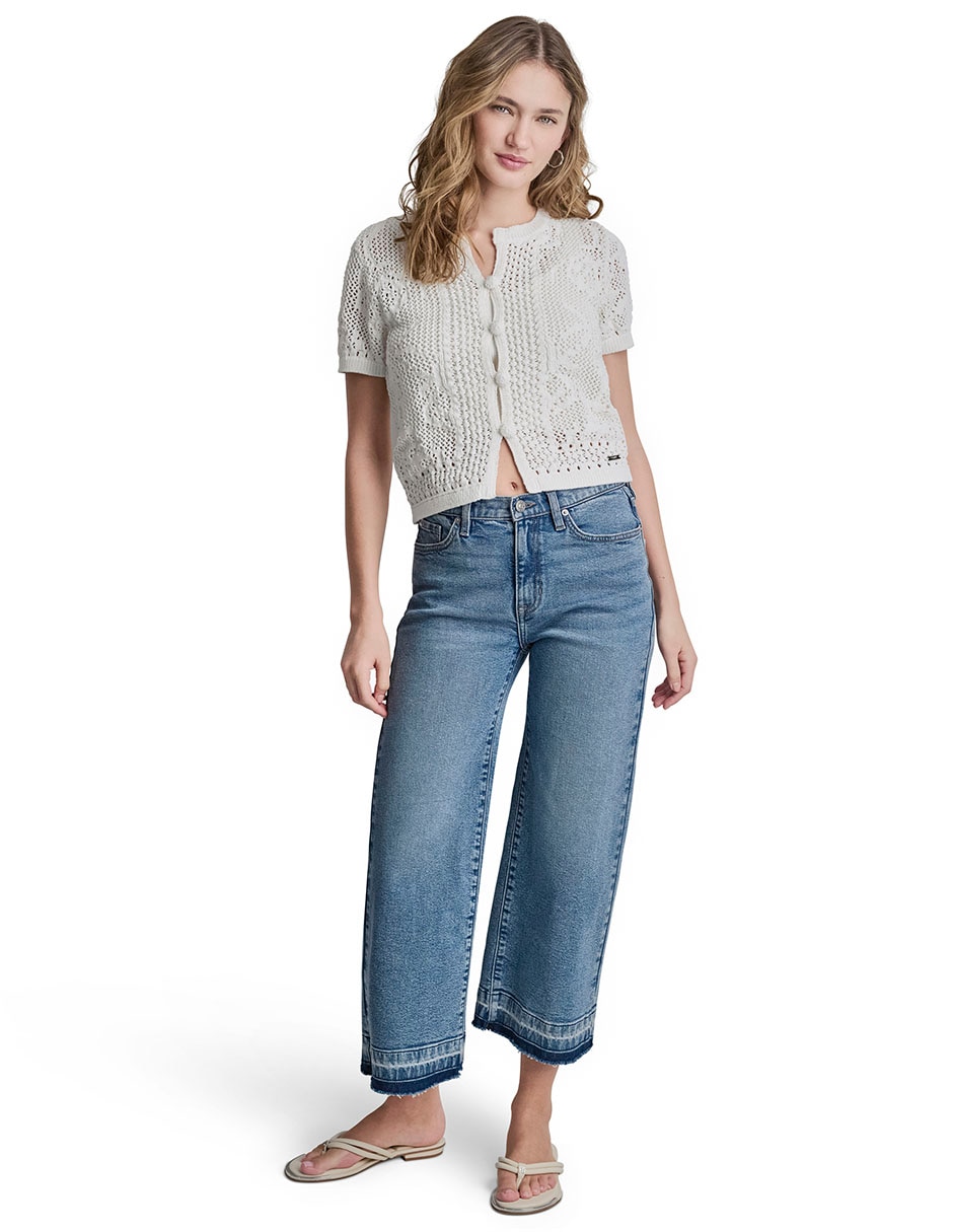 Suéter cuello redondo para mujer 2