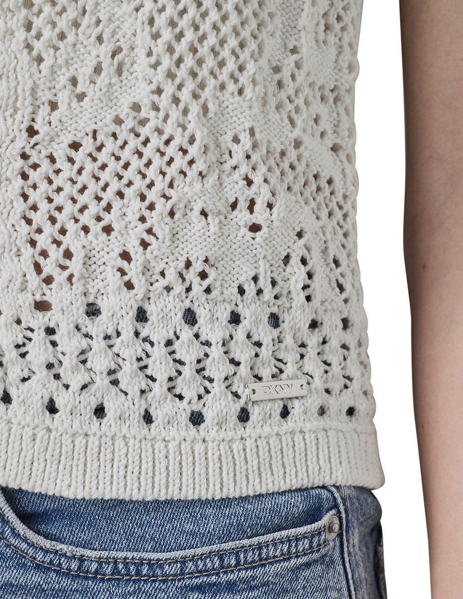 Suéter cuello redondo para mujer 4
