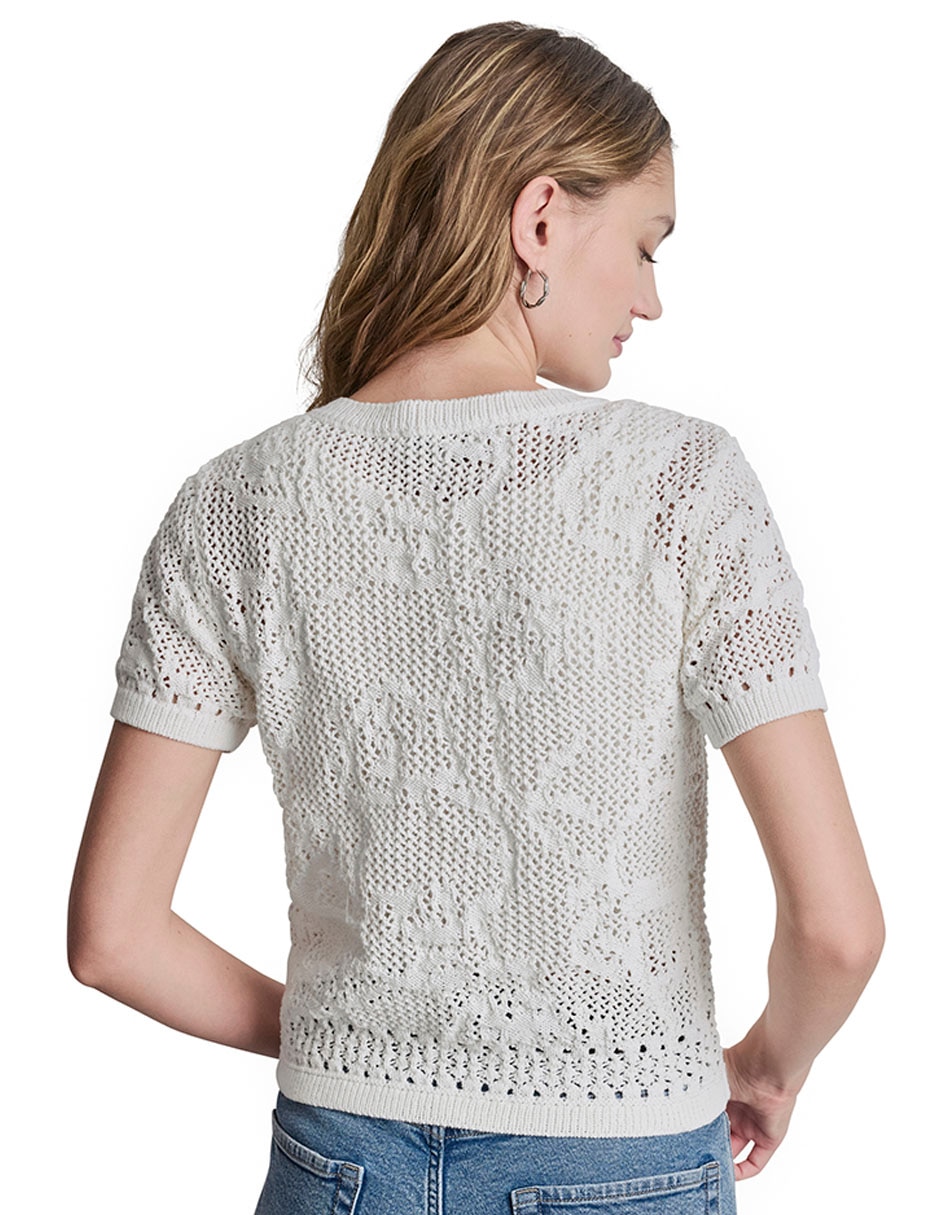 Suéter cuello redondo para mujer 5