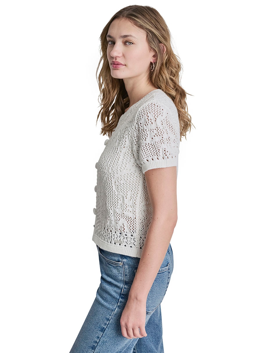 Suéter cuello redondo para mujer 6