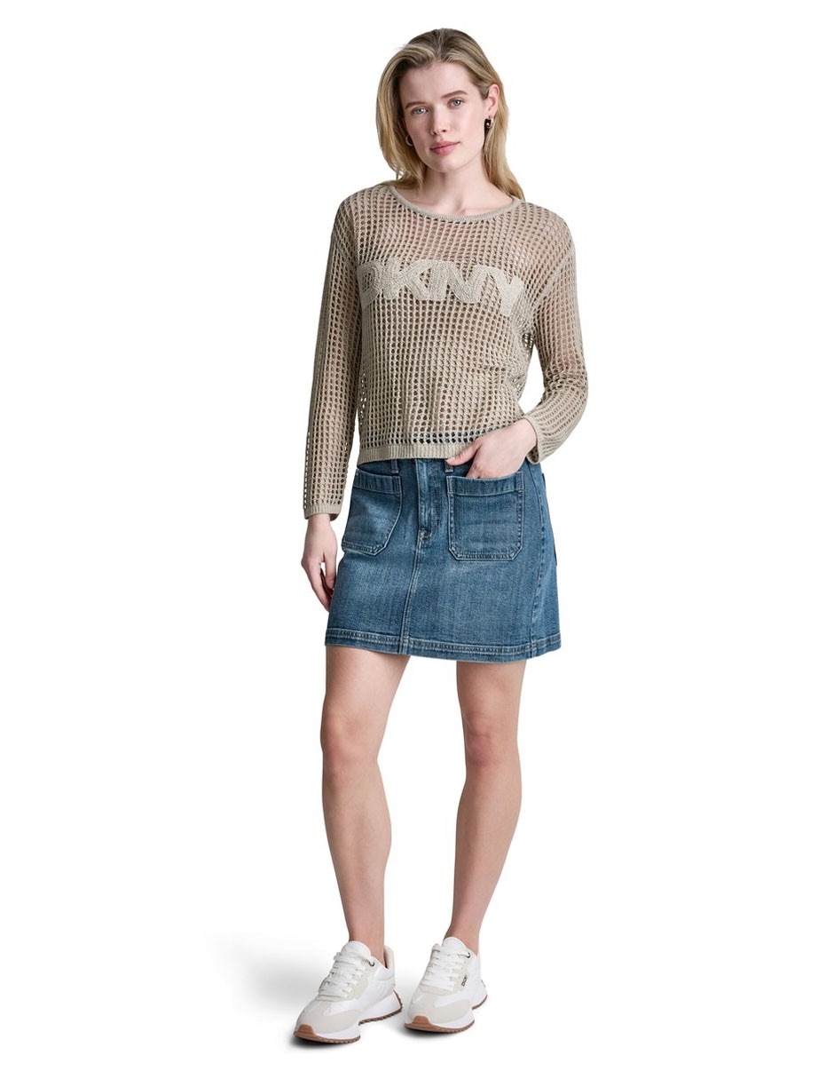 Suéter cuello redondo para mujer 3
