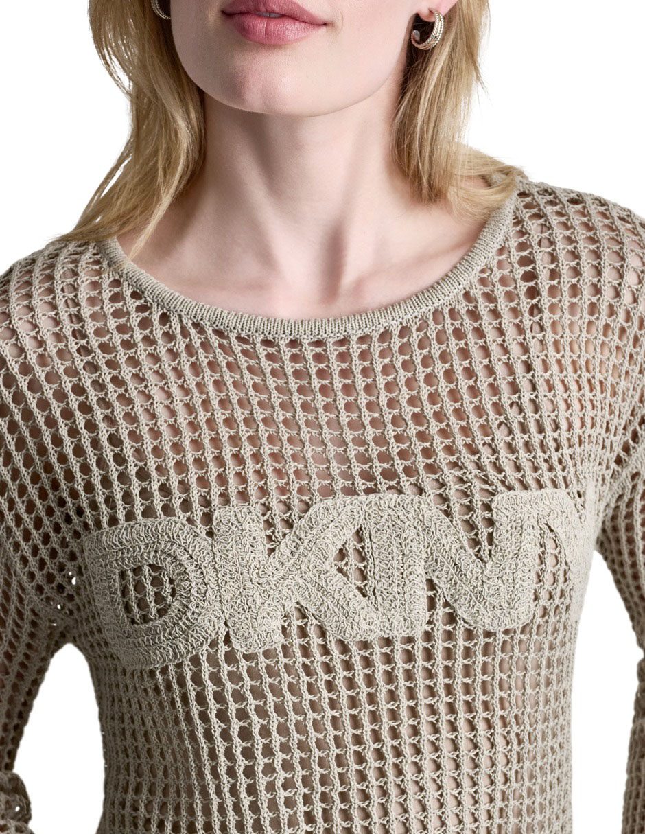 Suéter cuello redondo para mujer 4