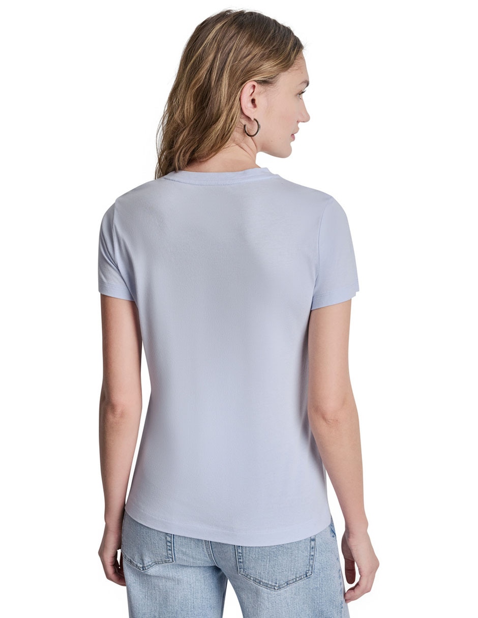 Playera manga corta cuello redondo para mujer 3