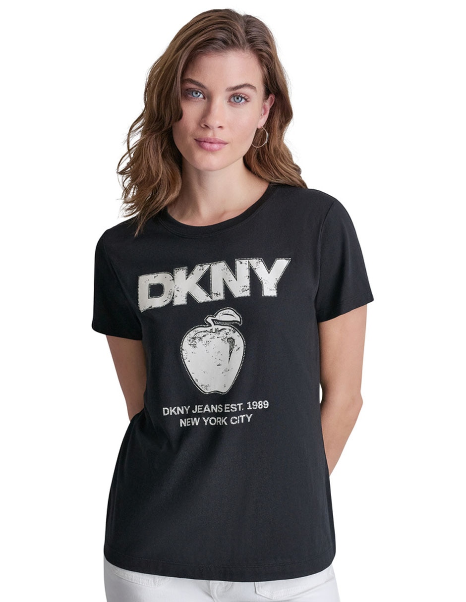 Playera manga corta cuello redondo para mujer Playera manga corta cuello redondo para mujer
