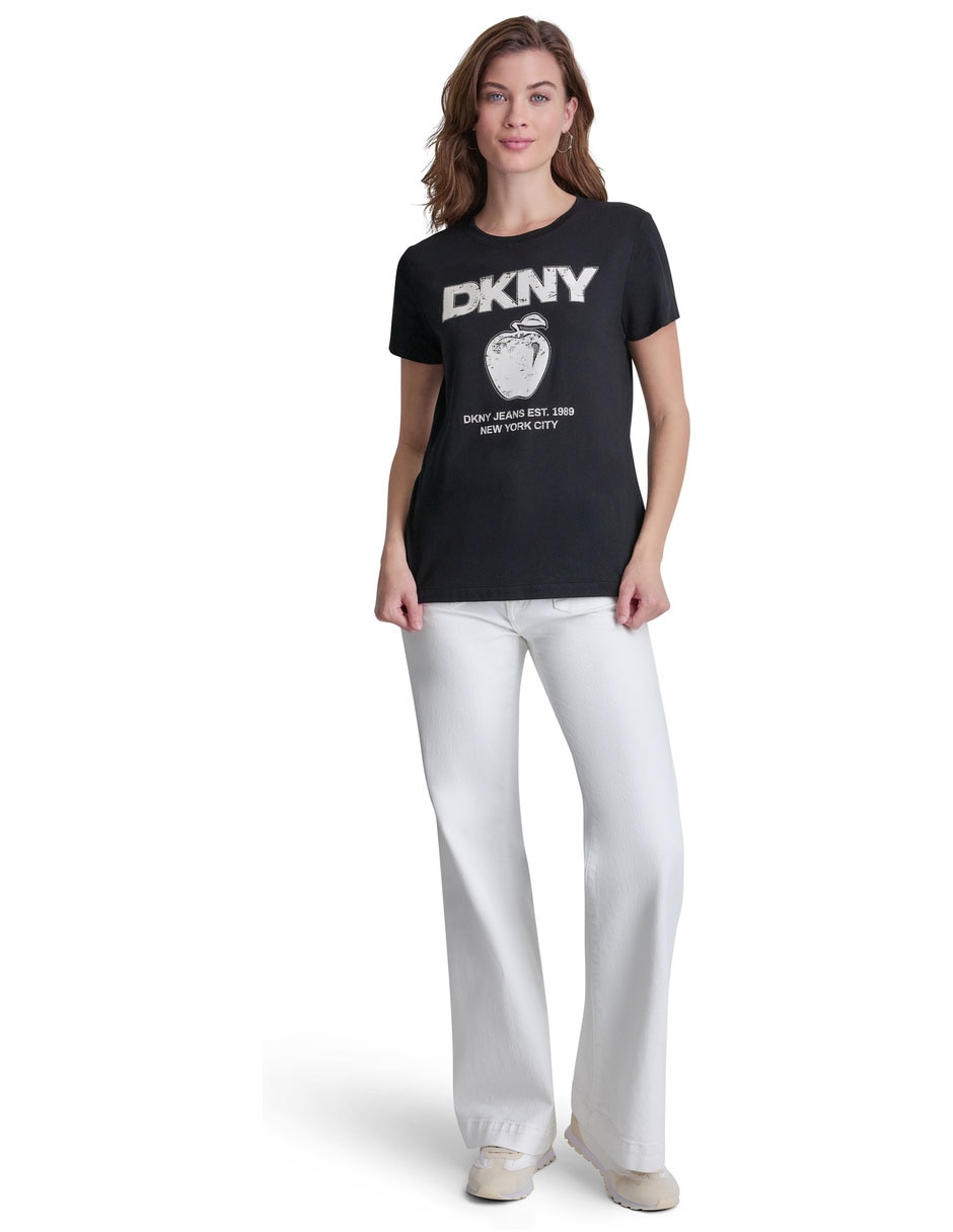 Playera manga corta cuello redondo para mujer 3
