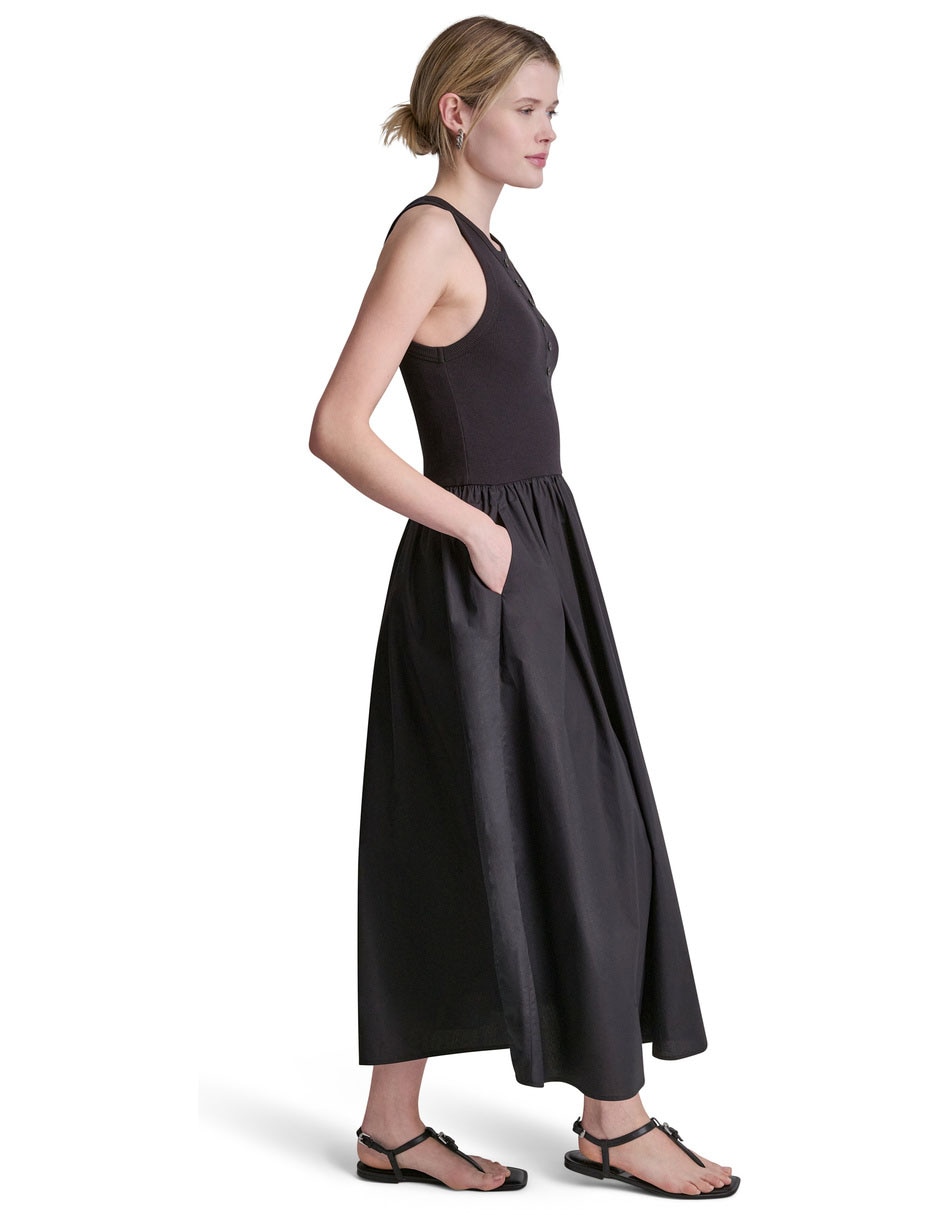 Vestido largo casual dkny para mujer 3