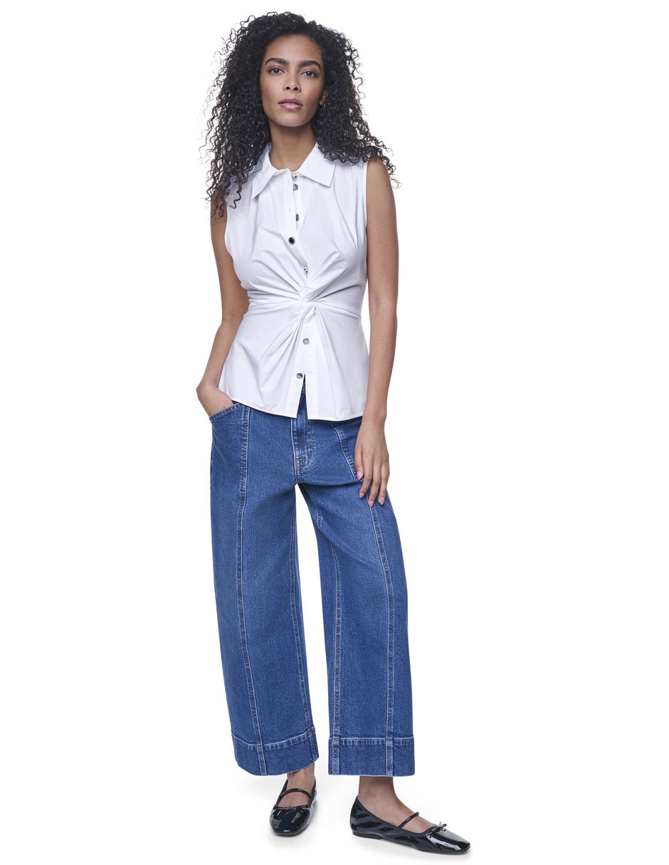 Blusa dkny manga sin manga para mujer 3