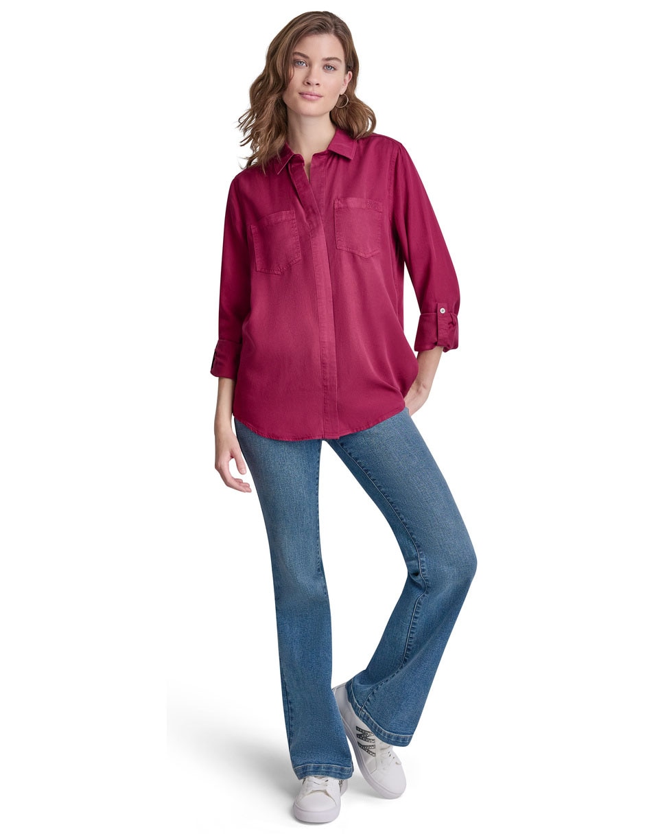 Blusa dkny manga larga para mujer 3