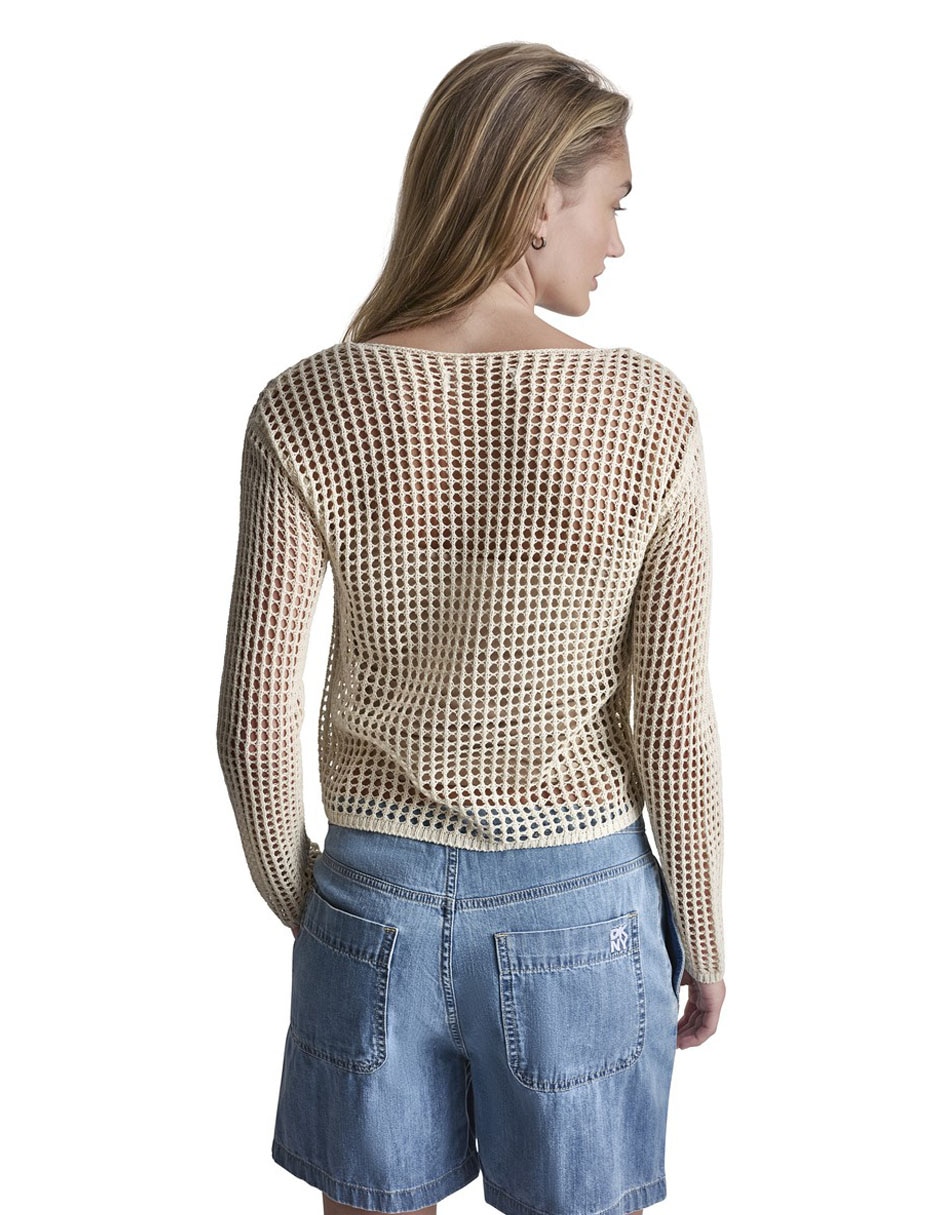 Suéter cuello redondo para mujer 3