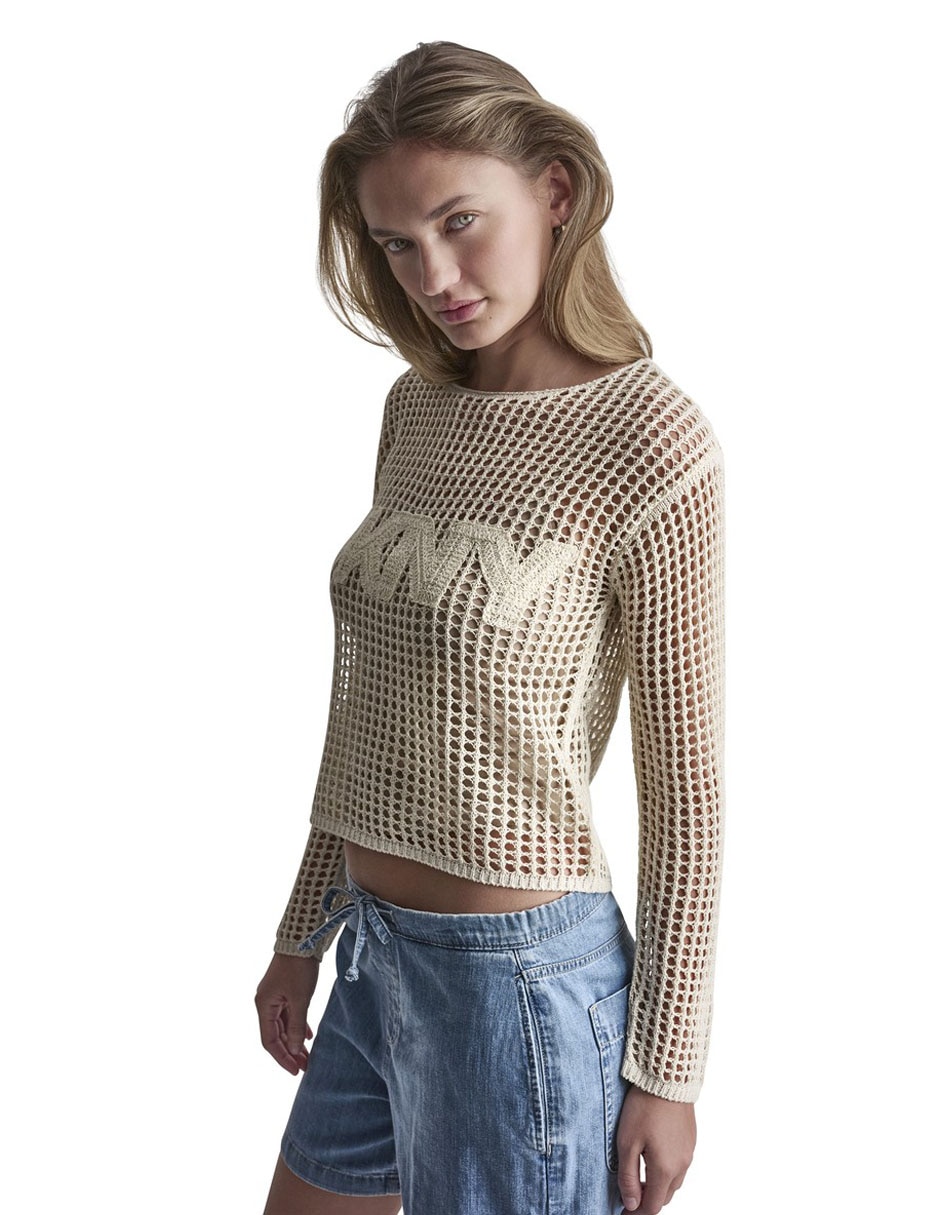 Suéter cuello redondo para mujer 5