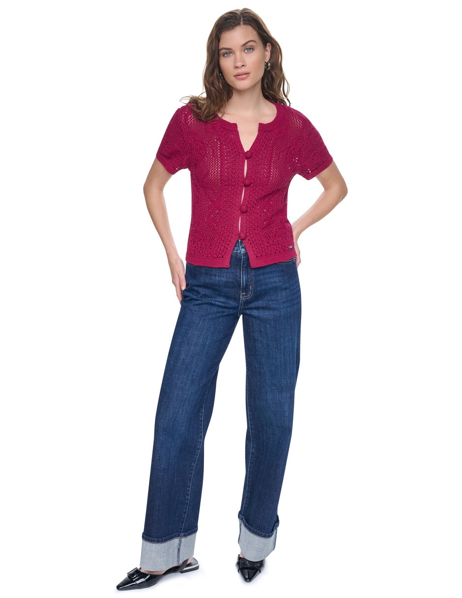 Suéter dkny cuello redondo para mujer 3