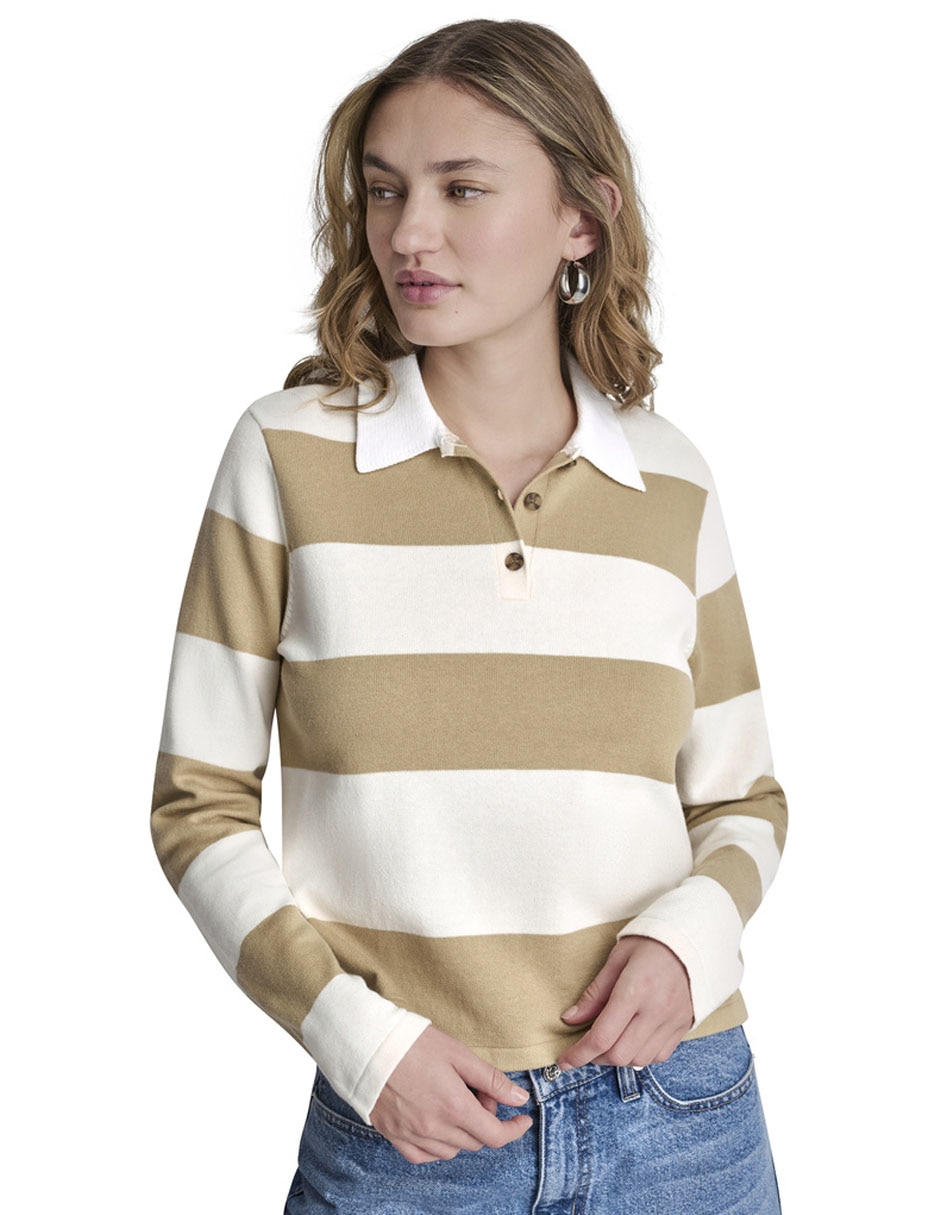 Suéter cuello polo para mujer Suéter cuello polo para mujer